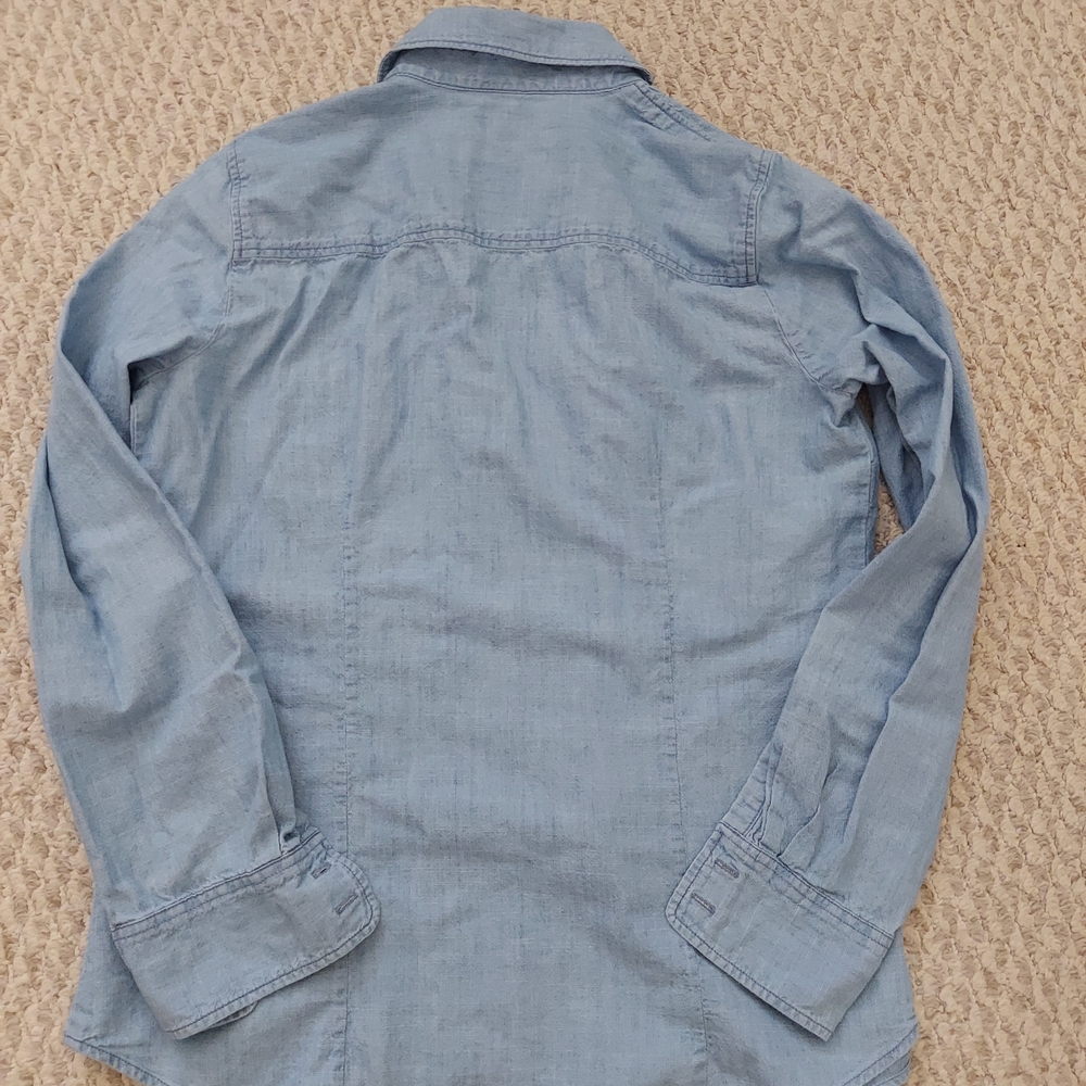 J. Crew Factory Light Blue Button Down Shirt - Picture 2 of 4